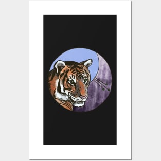 Tiger- Circle Edit Posters and Art